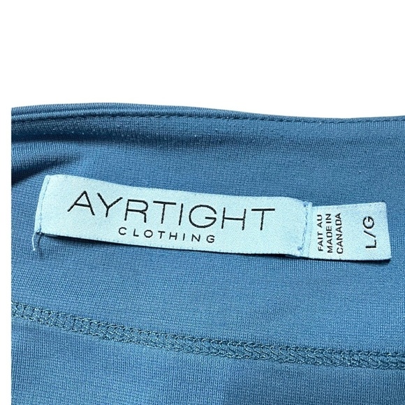 AYRTIGHT CLOTHING Modal Poly Drape Neck Sleeveless Top Hi-Lo Hem MADE IN CANADA - Picture 5 of 10